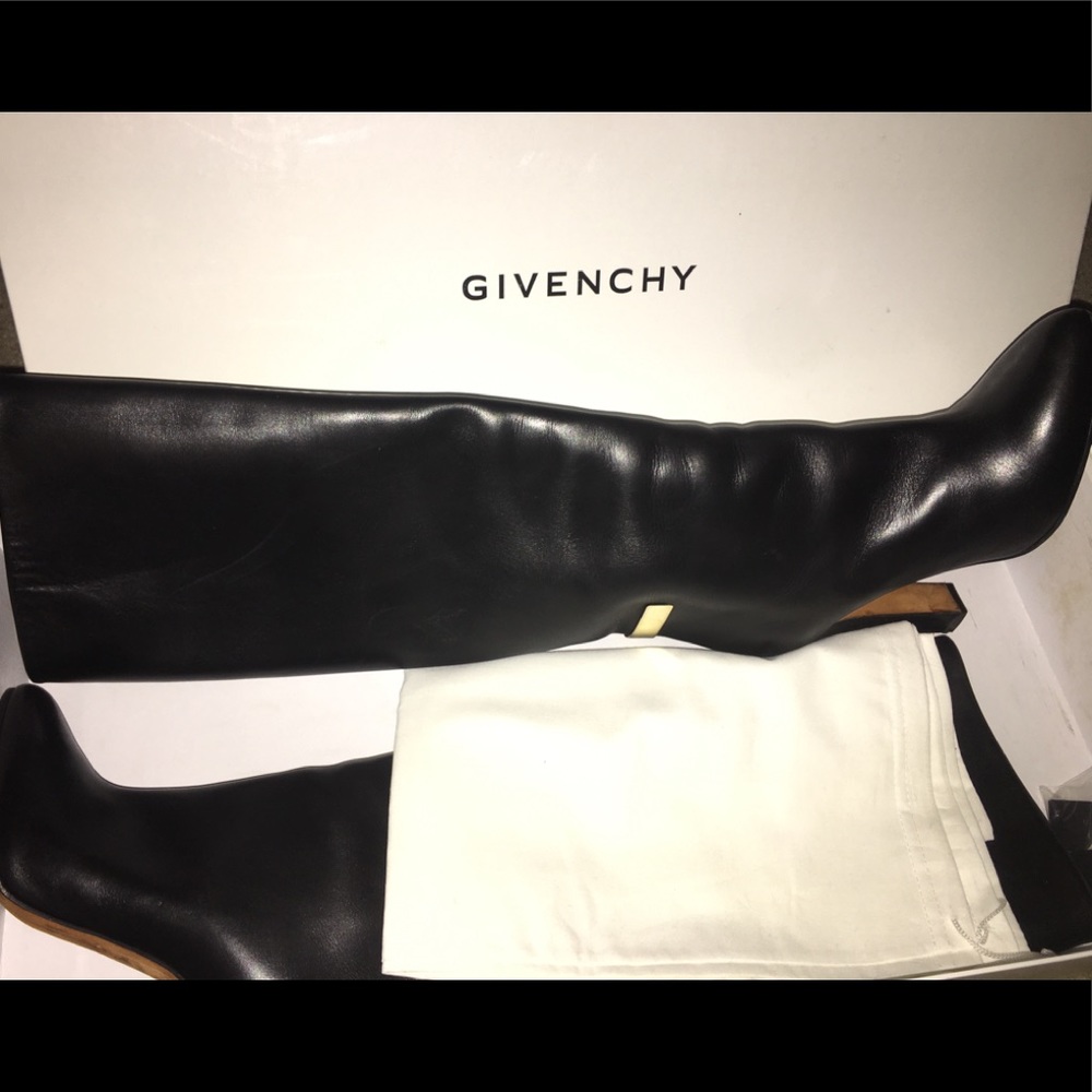Givenchy leather knee high boots